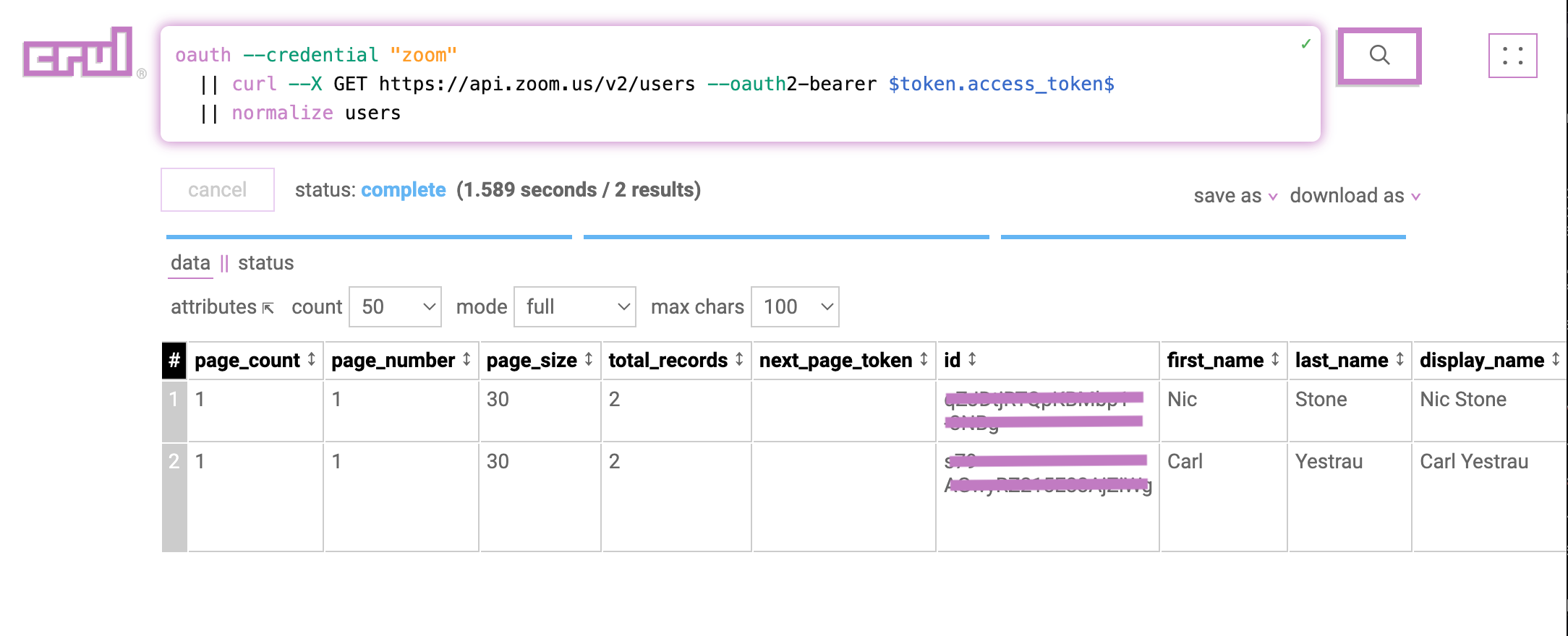 Zoom users Query